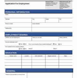 Employment Application